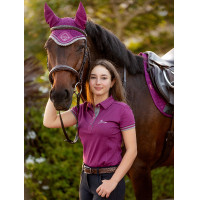 Touca anti-mosca LeMieux Signature Bordéus Bord&amp;ocirc;