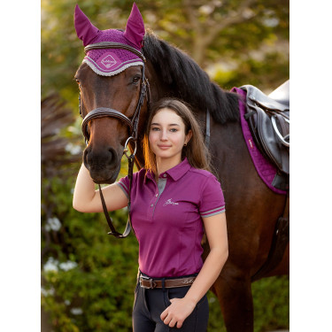 Touca anti-mosca LeMieux Signature Ameixa Violeta Touca anti-mosca LeMieux Signature Ameixa Violeta