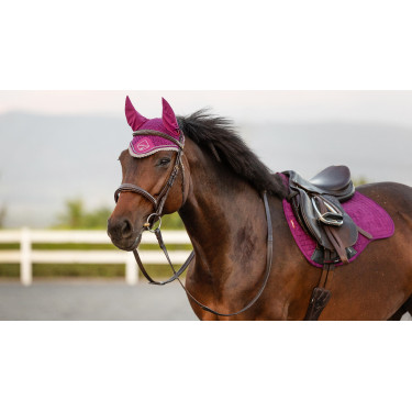 Touca anti-mosca LeMieux Signature Ameixa Violeta Touca anti-mosca LeMieux Signature Ameixa Violeta