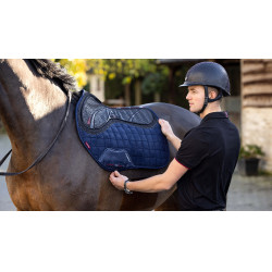 Tapete LeMieux X-Grip Silicone EuroJump Square Azul-marinho Tapete LeMieux X-Grip Silicone EuroJump Square Azul-marinho