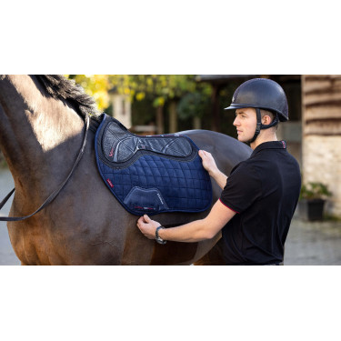 Tapete LeMieux X-Grip Silicone EuroJump Square Azul-marinho Tapete LeMieux X-Grip Silicone EuroJump Square Azul-marinho