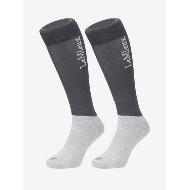 Meias de concurso LeMieux 2 pares Antracite Meias de concurso LeMieux 2 pares Antracite