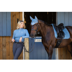 Tapete LeMieux Suede Dressage Square Azul gelo Tapete LeMieux Suede Dressage Square Azul gelo