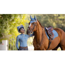 Tapete LeMieux Suede GP Square Azul gelo