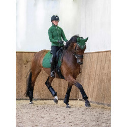 Tapete LeMieux Suede Dressage Square Verde caçador Tapete LeMieux Suede Dressage Square Verde caçador