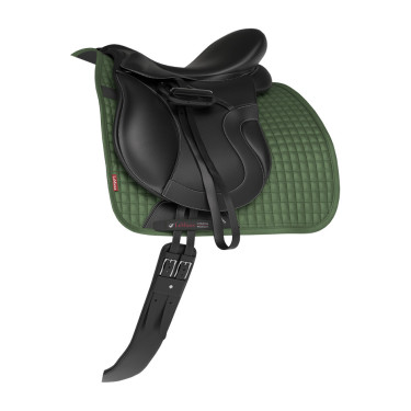Tapete LeMieux Suede Dressage Square Verde caçador Tapete LeMieux Suede Dressage Square Verde caçador