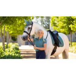 Tapete LeMieux Suede Dressage Square Sábio Azul Tapete LeMieux Suede Dressage Square Sábio Azul