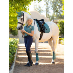 Tapete LeMieux Suede Dressage Square Sábio Azul Tapete LeMieux Suede Dressage Square Sábio Azul