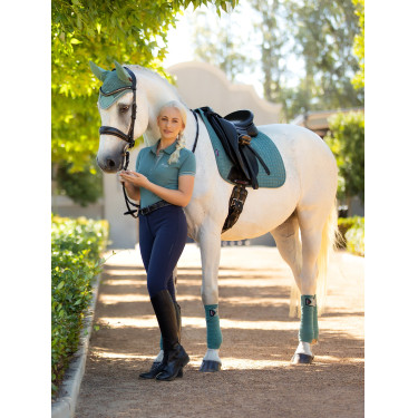 Tapete LeMieux Suede Dressage Square Sábio Azul Tapete LeMieux Suede Dressage Square Sábio Azul