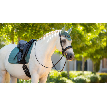 Tapete LeMieux Suede Dressage Square Sábio Azul Tapete LeMieux Suede Dressage Square Sábio Azul