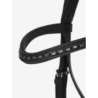 Bridão de dressage LeMieux Arika Preto / prata Bridão de dressage LeMieux Arika Preto / prata