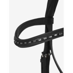 Bridão de dressage LeMieux Arika Preto / prata Bridão de dressage LeMieux Arika Preto / prata