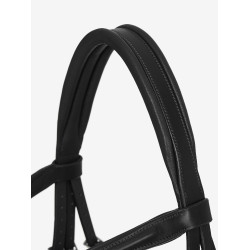 Bridon LeMieux Arika focinheira combinada Preto / prata Bridon LeMieux Arika focinheira combinada Preto / prata