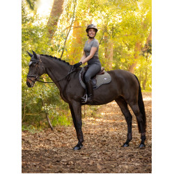 Almofada de sela LeMieux Earth GP Square Musgo Castanho