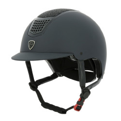 Capacete Equithème Airy Preto / azul brilhante