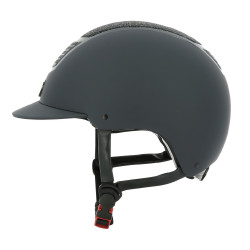 Capacete Equithème Airy Preto / azul brilhante