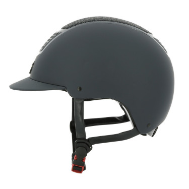Capacete Equithème Airy Preto / azul brilhante