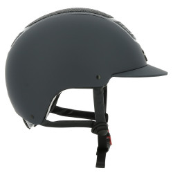 Capacete Equithème Airy Preto / azul brilhante