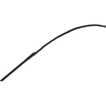 Chicote de adestramento Whip & Go Diamond cabo de nylon Preto