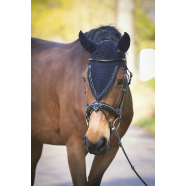 Touca para cavalos longa Pénélope com strass Touca para cavalos longa Pénélope com strass