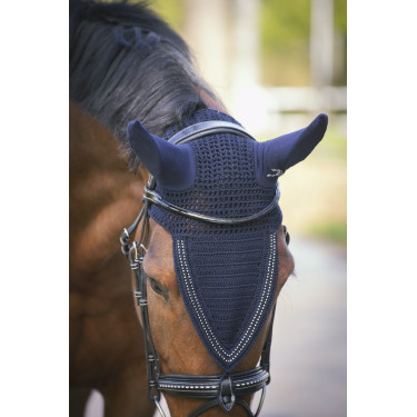 Touca para cavalos longa Pénélope com strass Touca para cavalos longa Pénélope com strass