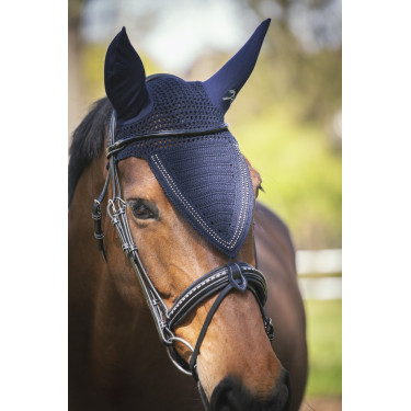 Touca para cavalos longa Pénélope com strass Touca para cavalos longa Pénélope com strass