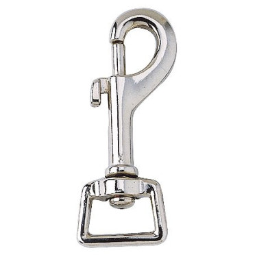 Mousqueton oeil 20 mm carré laiton