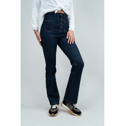 Jean Flare Harcour Juvo Jean bruto Azul-marinho