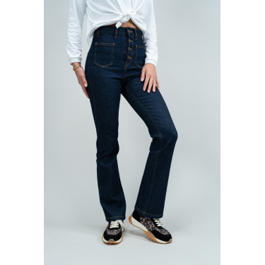 Jean Flare Harcour Juvo Jean bruto Azul-marinho