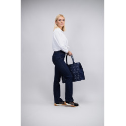 Jean Flare Harcour Juvo Jean bruto Azul-marinho