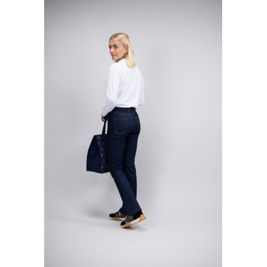 Jean Flare Harcour Juvo Jean bruto Azul-marinho