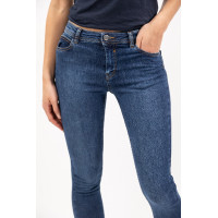 Jean Slim Harcour Preppy Jean bruto Azul-marinho