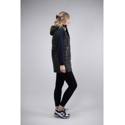 Colete acolchoado longo sem mangas Harcour Boliva Caqui Kaki