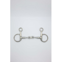 Mors Baucher dupla rutura elo plano 11mm Harcour Inox Cinzento