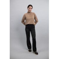 Calça de Alfaiataria Harcour Poba Preto dourado