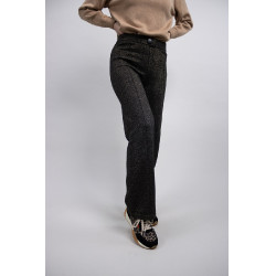 Calça de Alfaiataria Harcour Poba Preto dourado Calça de Alfaiataria Harcour Poba Preto dourado