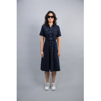 Vestido Harcour Disca Marinho Azul-marinho