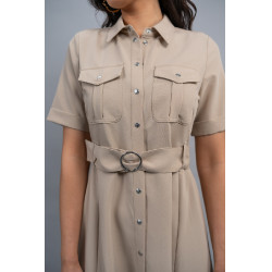 Vestido Harcour Disca Areia Amarelo