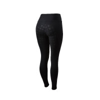 Legging de equitação com fundo de silicone Horze Juliet Preto