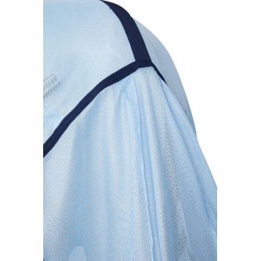 Camisa anti-moscas Freja Horze com cobre-pescoço Azul claro
