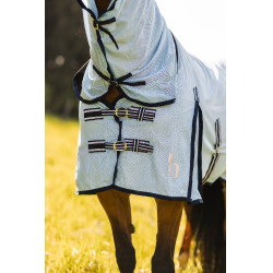 Camisa anti-moscas Freja Horze com cobre-pescoço Azul claro