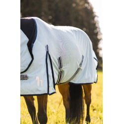 Camisa anti-moscas Freja Horze com cobre-pescoço Azul claro