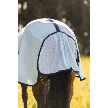 Camisa anti-moscas Freja Horze com cobre-pescoço Azul claro