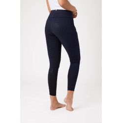 Calça antiderrapante de silicone Horze Daniela feminina Azul-marinho