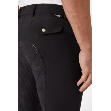 Calça com culote de silicone Horze Grand Prix masculino Calça com culote de silicone Horze Grand Prix masculino