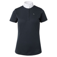 Polo de manga curta Blaire Horze Crescendo feminino Azul escuro Polo de manga curta Blaire Horze Crescendo feminino Azul escuro