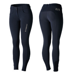 Calça de equitação com grip de silicone Meghan feminino B Vertigo Azul-marinho escuro