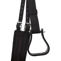 Almofada de montar a pelo PU Camurça Horze Preto / cinza Cinzento Almofada de montar a pelo PU Camurça Horze Preto / cinza Cinzento