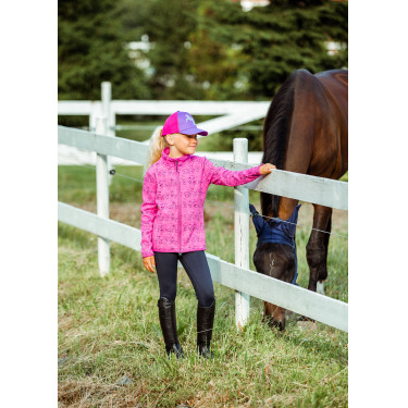 Legging de equitação com grip de silicone completo Madison infantil Horze Azul-marinho escuro