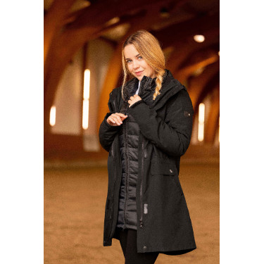 Parka acolchoada 3 em 1 Horze Isabella feminina Parka acolchoada 3 em 1 Horze Isabella feminina